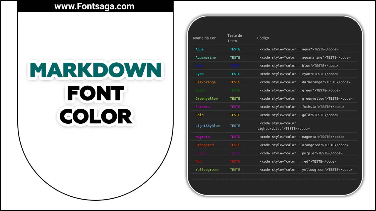 Markdown Font Color