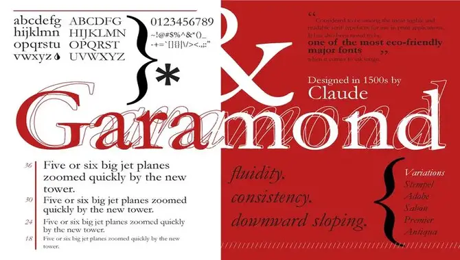 Mastering The Art Of Typography With Garamond Font Family