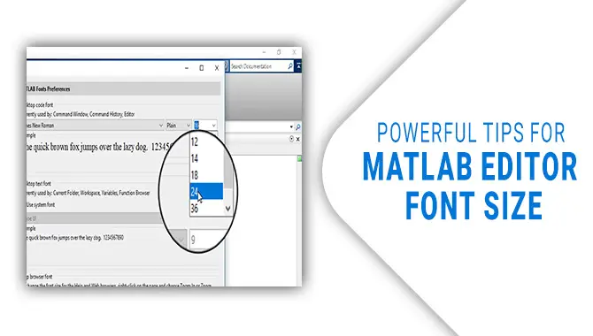 Matlab Editor Font Size