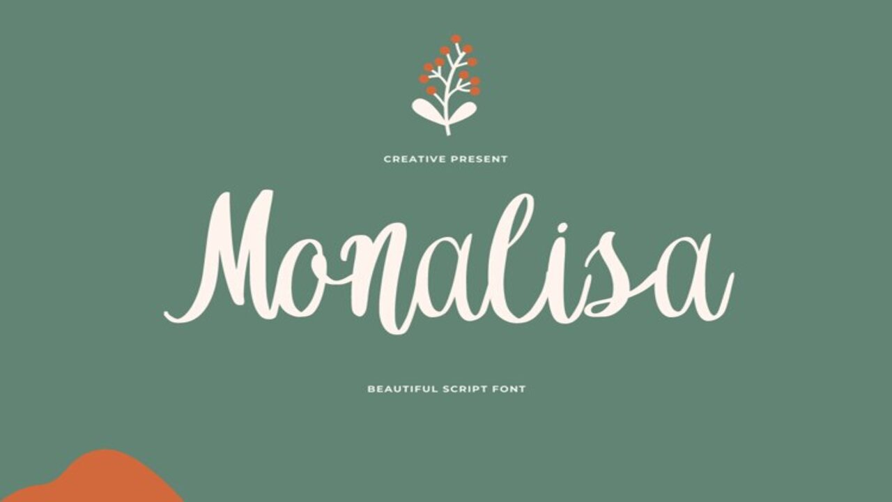 Monalisa Font In Print Design