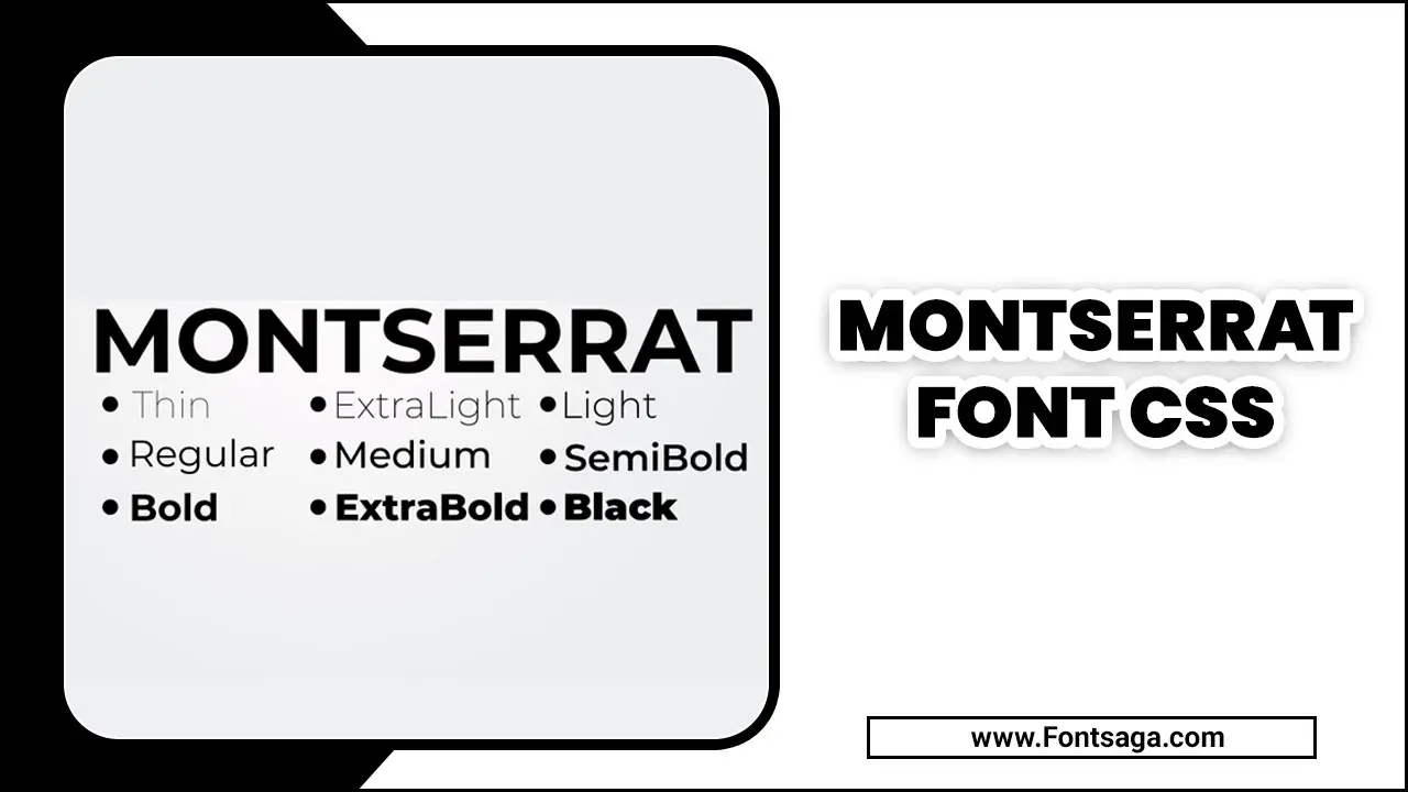 Montserrat Font CSS