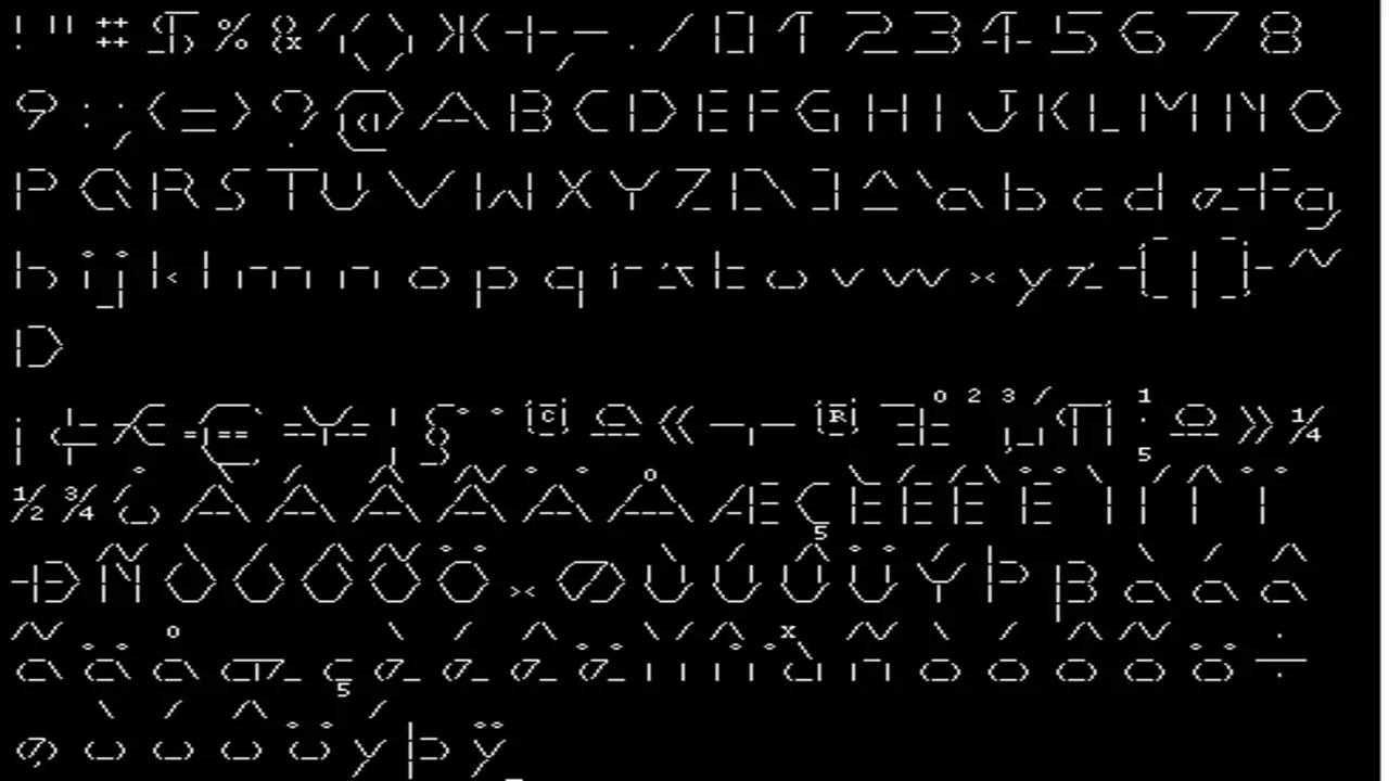 Overview Of ASCII Fonts