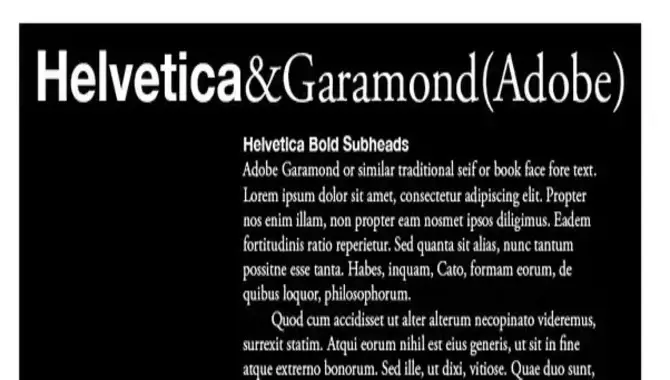 Pairing Helvetica With Complementary Fonts