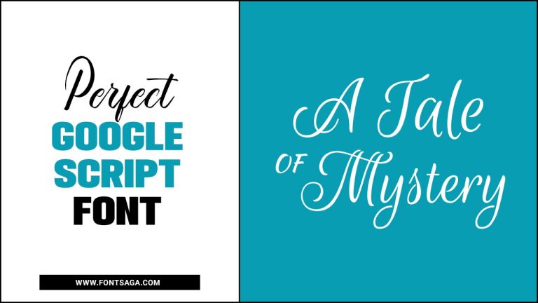 Perfect Google Script Font