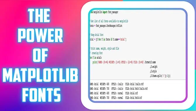 The Power Of Matplotlib Fonts: A Ultimate Guide