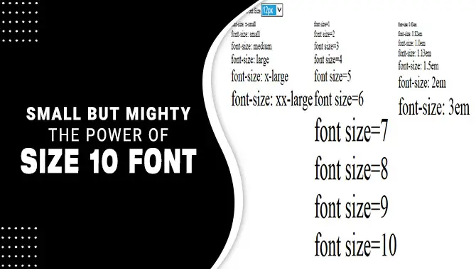 Power Of Size 10 Font