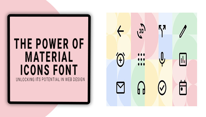 Power of Material Icons Font