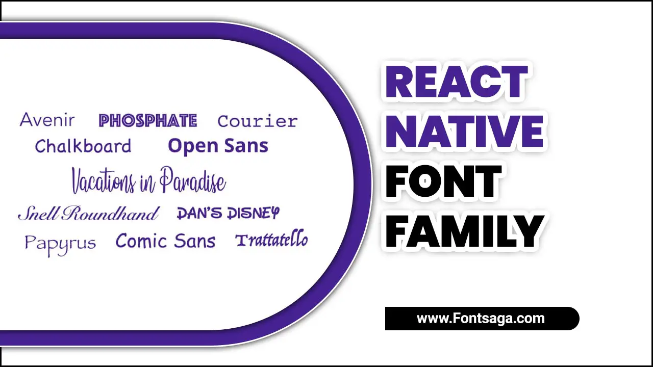 React Native Font Family