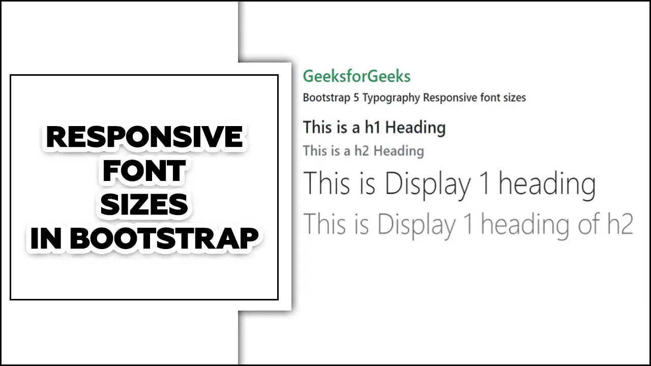 Responsive Font Sizes In Bootstrap