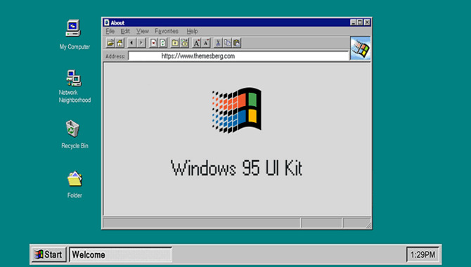 Retro Design In Windows 95