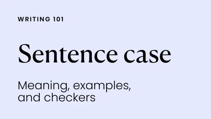 Sentence Case