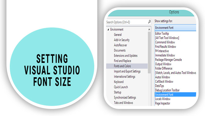 Setting Visual Studio Font Size