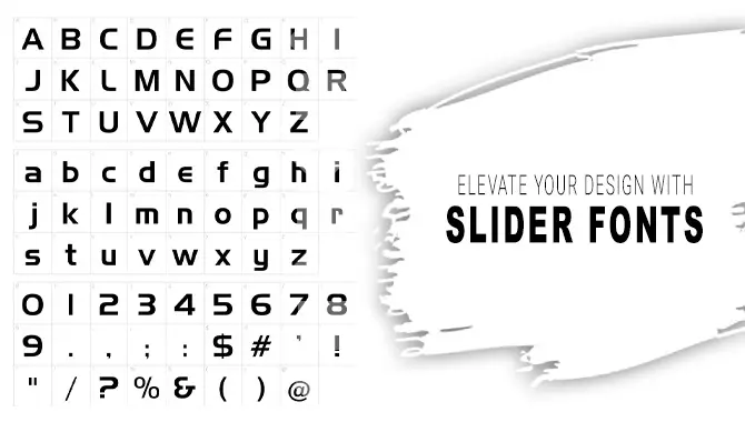 Slider Fonts