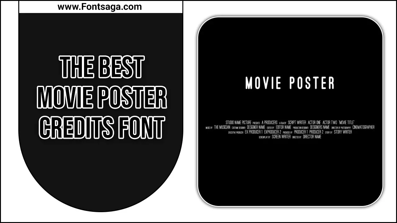 The Best Movie Poster Credits Font