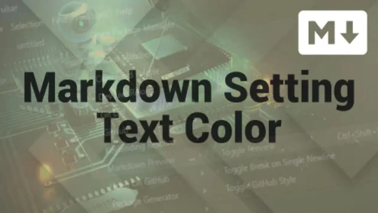 Tips For Using Markdown Font Color With A Word Processor
