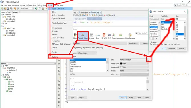 Tips To Increase Font Size In Netbeans For Improved Readability