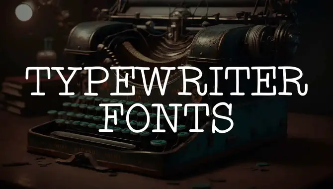 Top 5 Typewriter Fonts For Word