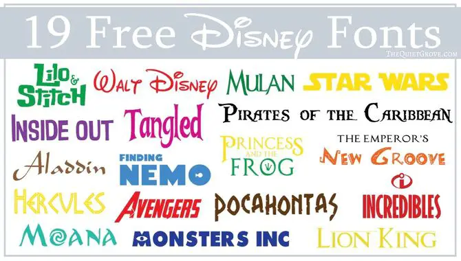 Top 6 Disney Fonts For Graphic Design