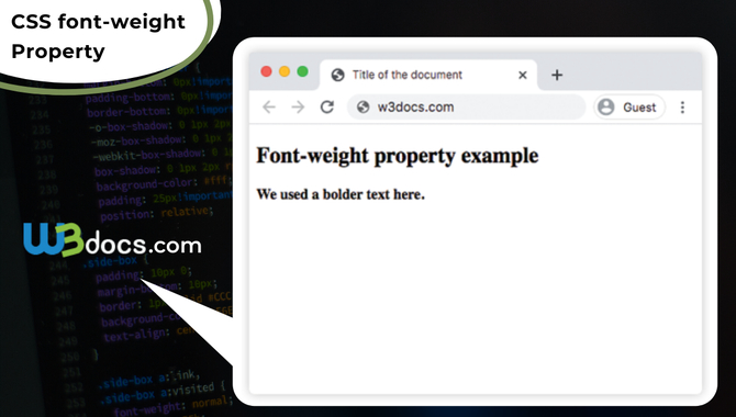 Understanding Font Weight Property In CSS