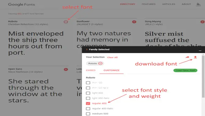 Understanding Google Font WOFF