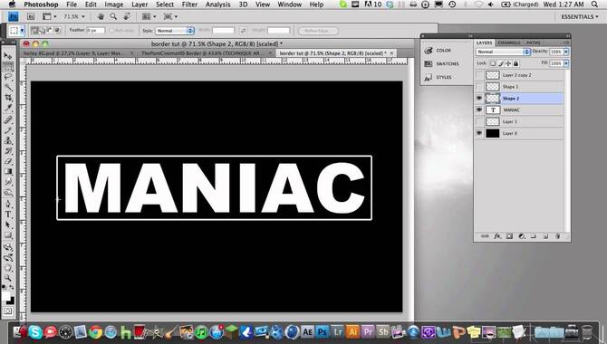 Use Photoshop To Create A Custom Font With Border