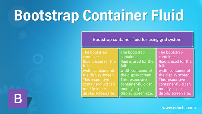 Using Bootstrap Containers For Text