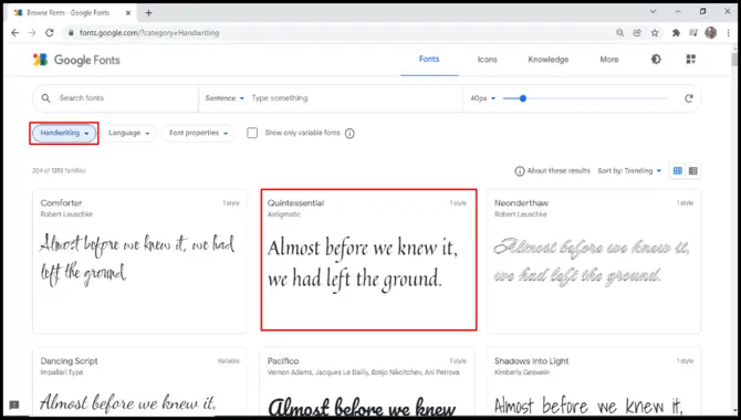 Using Google Fonts With Html