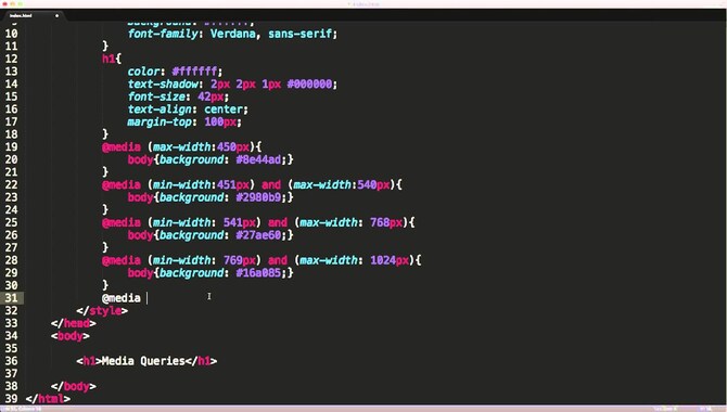 Using Media Queries