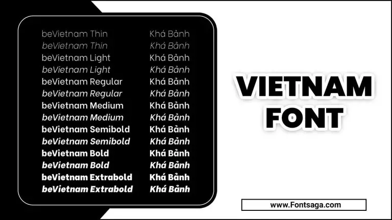 Vietnam Font: A Unique And Cultural Typeface