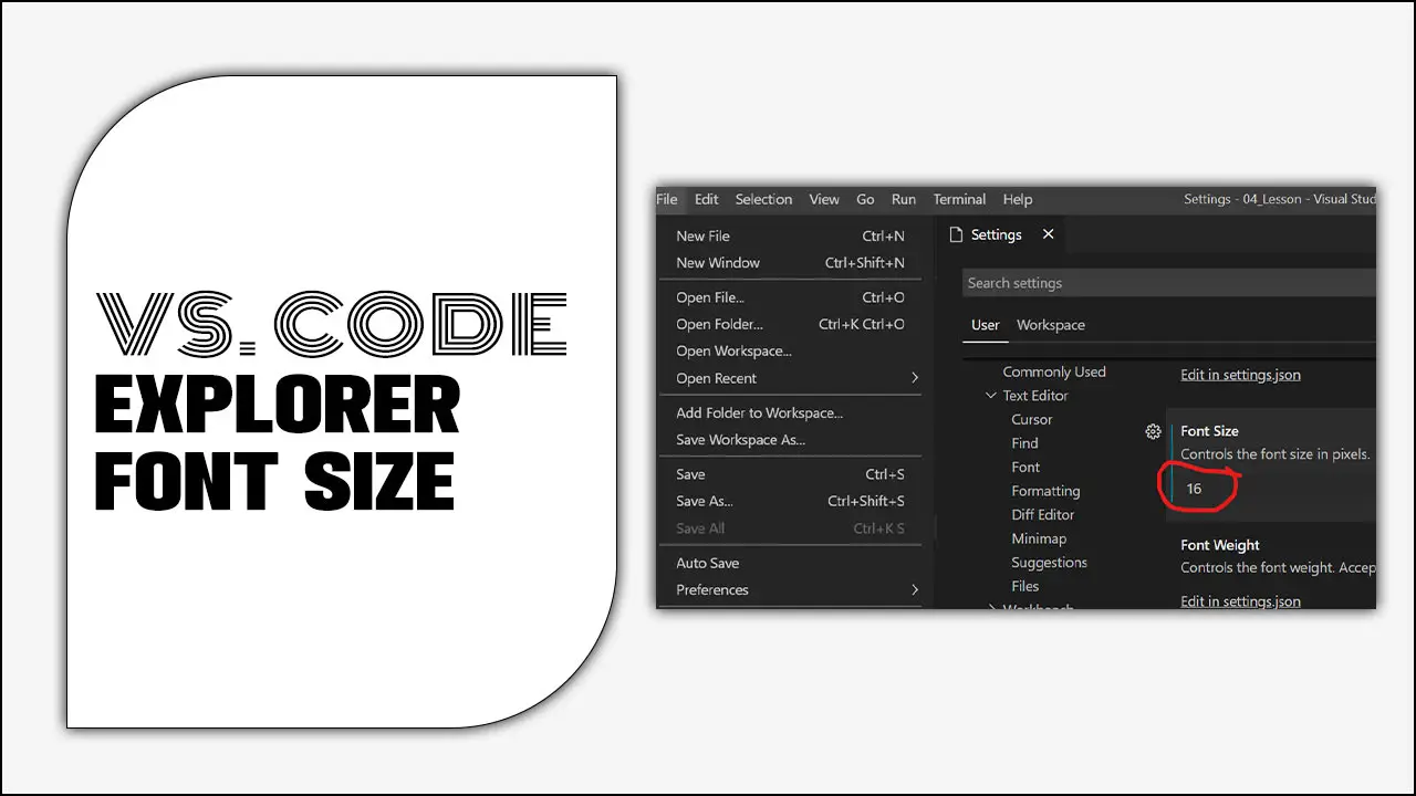 Vs. Code Explorer Font Size