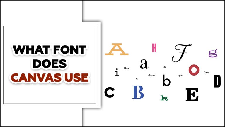 What Font Does Canvas Use – You Need To Know