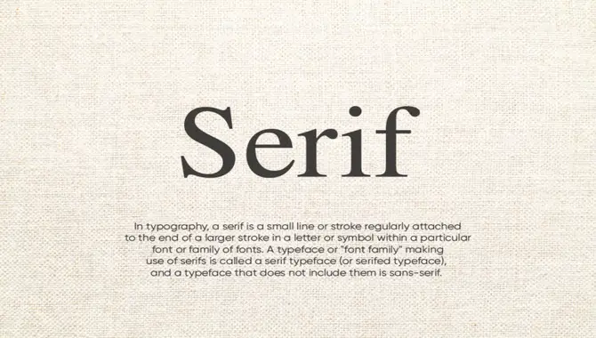 What Is A Serif Font