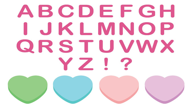 What Is Conversation Heart Font