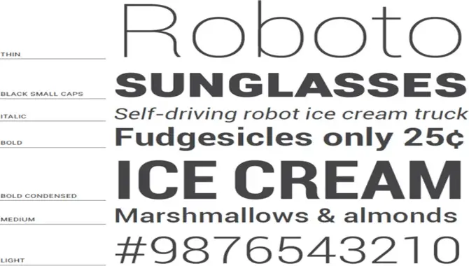 What Is Roboto Font Android
