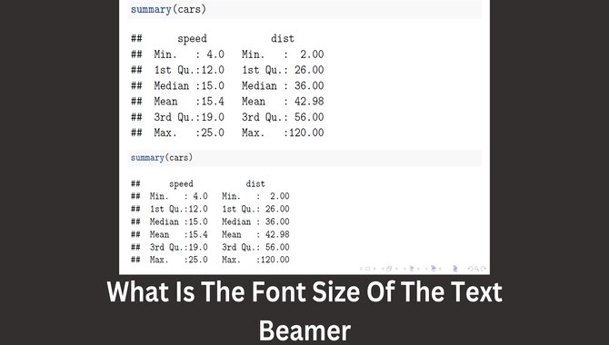 beamer presentation font size