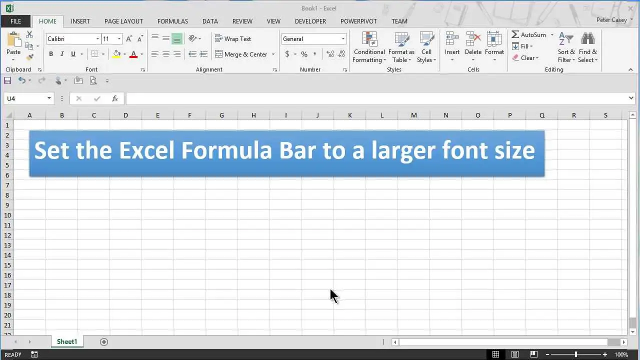 Writing The Code To Change Font Size In Vba