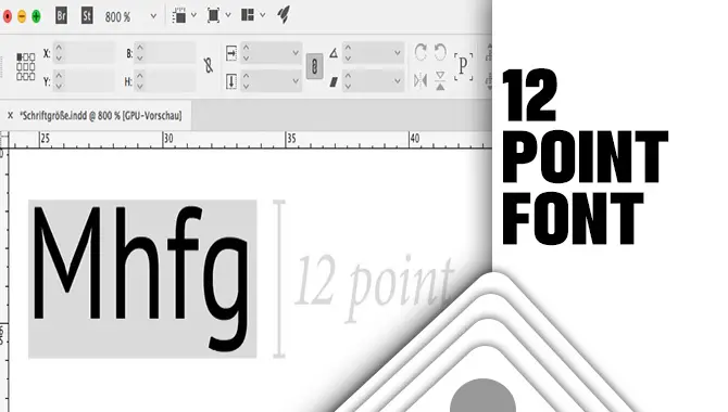 12 Point Font