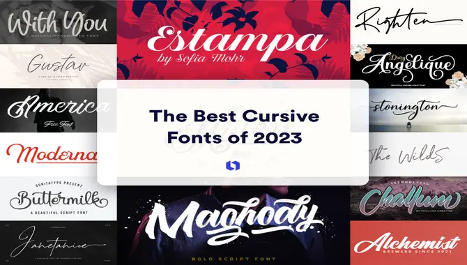 5 Common Cursive Font For Your Project