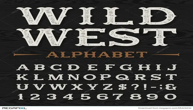 Western Letter Font - Timeless Design Element