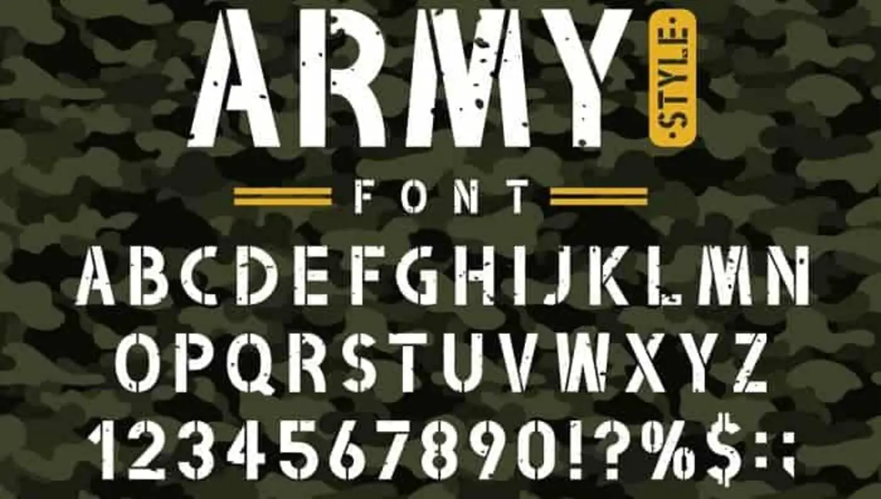 7 Best Military Font Name For Practical Use