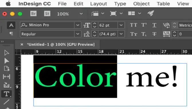 Applying The Color To Text