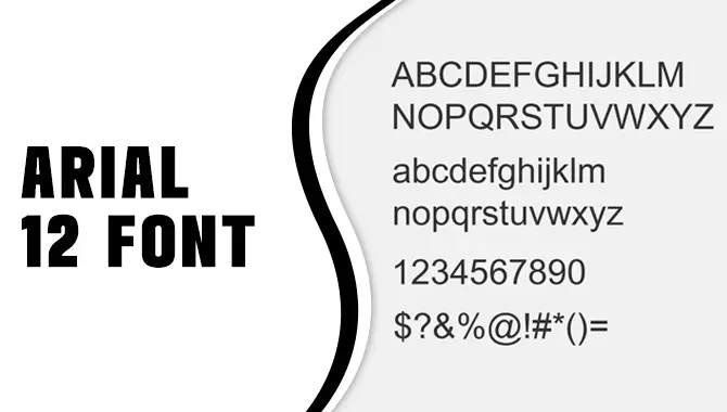 Arial 12 Font