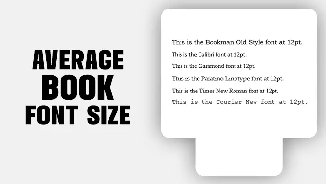 Average Book Font Size
