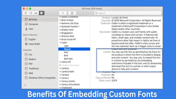 Benefits Of Embedding Custom Fonts