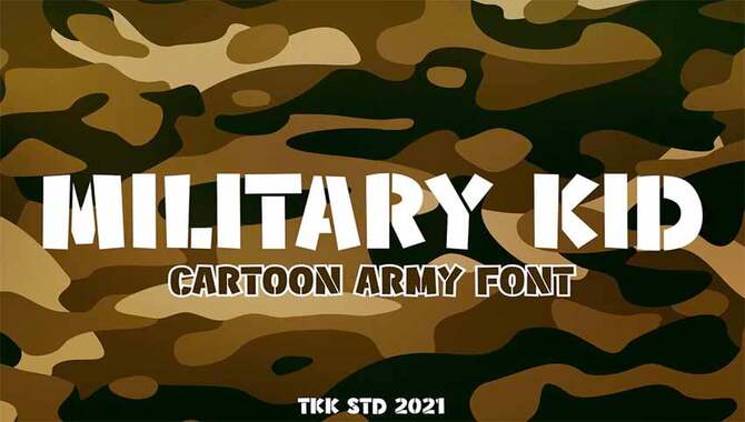 Benefits Of Using Military Fonts