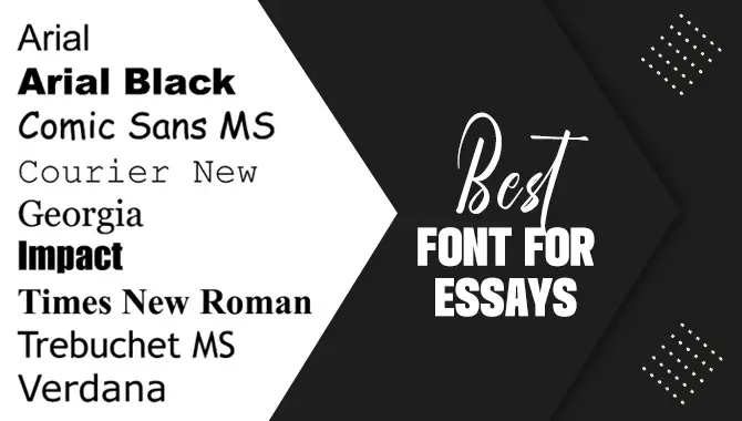 what's the best font for a college essay