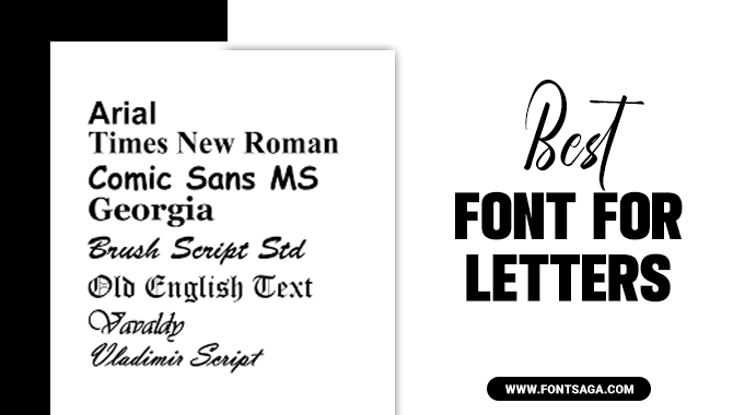  Best Font For Letters