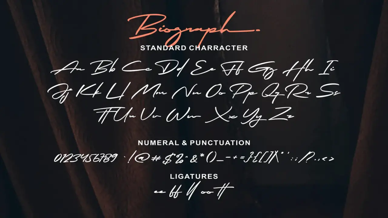 Biograph Signature Font