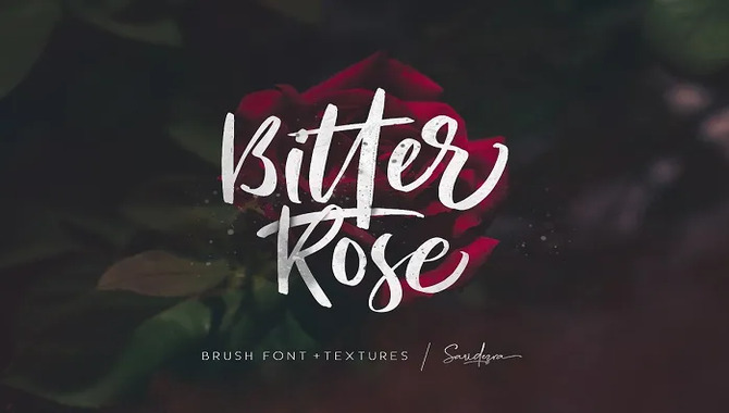 Bitter Rose – Brush Font