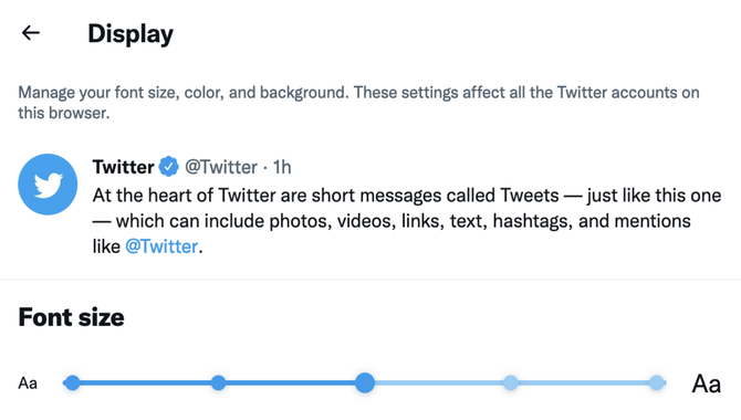 Changing Font In Twitter Settings